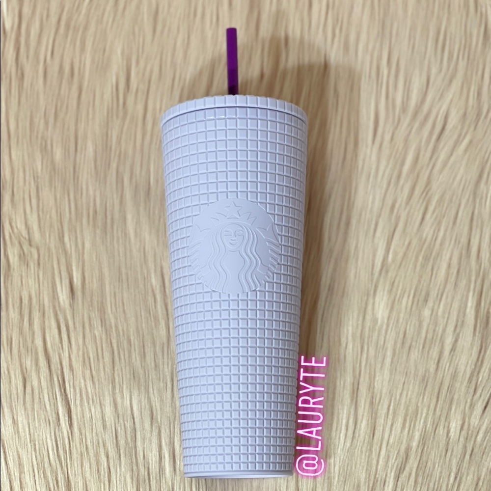 Starbucks Purple Lilac Grid And Color Changing Cup - Picture 2 of 5